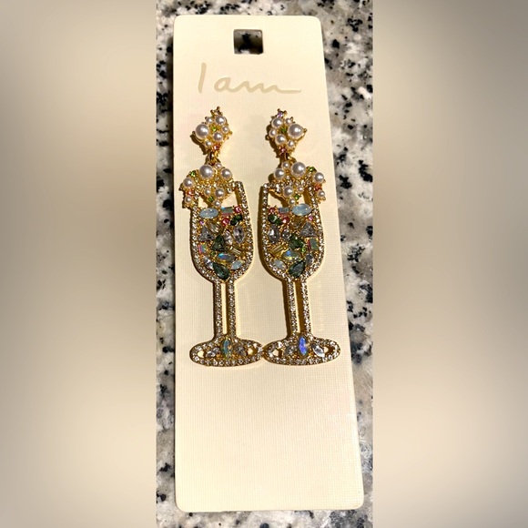 Earrings Cocktail Bling Drinks - Picture 3 of 5